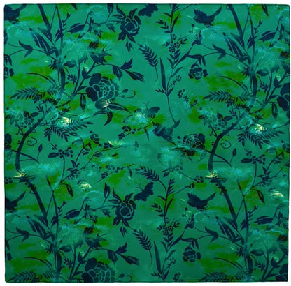 Foulard Vert Sapin en Soie – Apolline